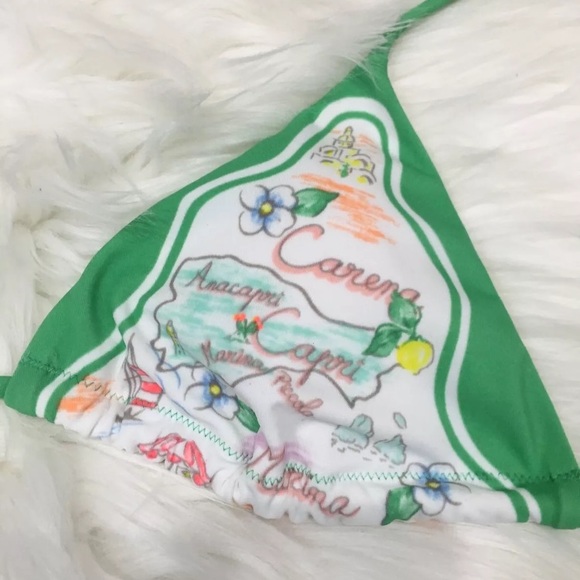 💋 Victoria's Secret Women Bikini Top L triangles - Picture 3 of 8